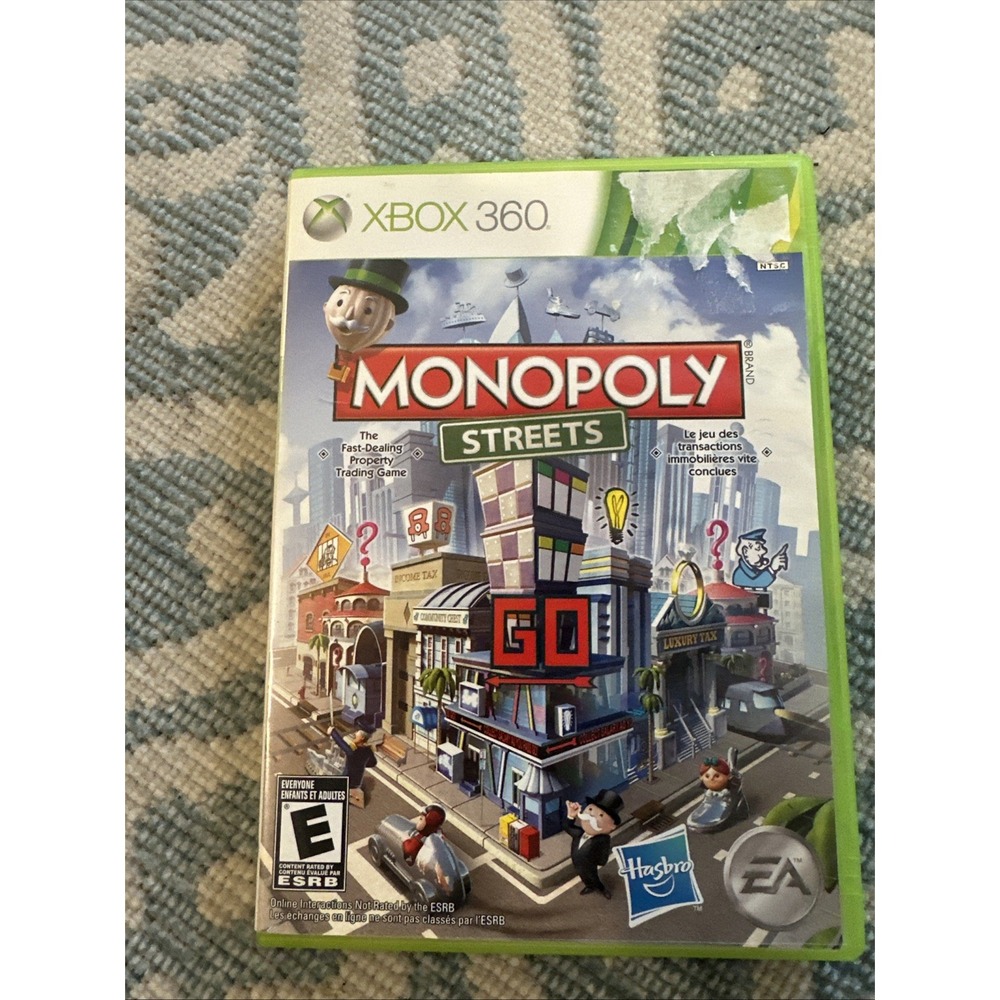 Monopoly Streets Xbox 360 Complete In Box W/Manual CIB Tested Working